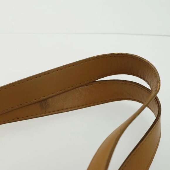 SAINT LAURENT Tote Bag Canvas Gold Brown Auth 95163 - Picture 9 of 15